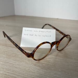 Vintage Oliver Peoples L.A. OP-71 CLB Eyeglasses Round Tortoise Frame Only